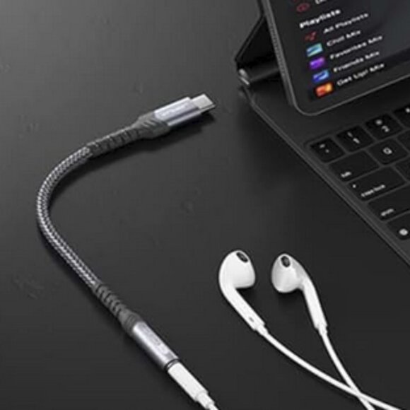 ENVEL USB C to 3.5mm Female Headphone Adapter 2 Pack - Picture 5 of 5